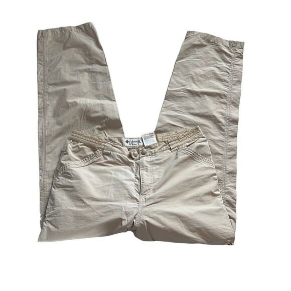 Columbia khaki beige zip off pants Shorts size 12 - Picture 1 of 10